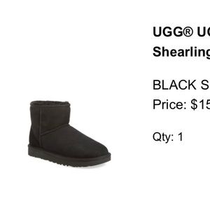 Black mini uggs